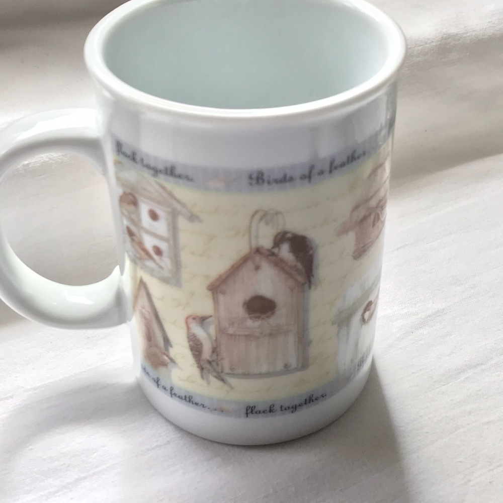 Birds of a Feather Coffee or Tea Cup Birdhouses